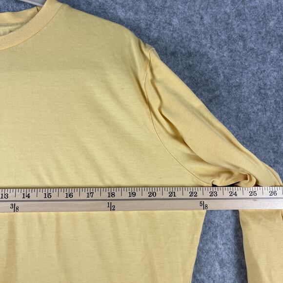 Son Of A Tailor T-Shirt Mens Large Yellow Organic Cotton Crew Neck Long Sleeve - Picture 7 of 12